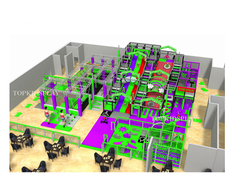 Shopping Mall Playground Equipment Indoor with Ninja Warrior