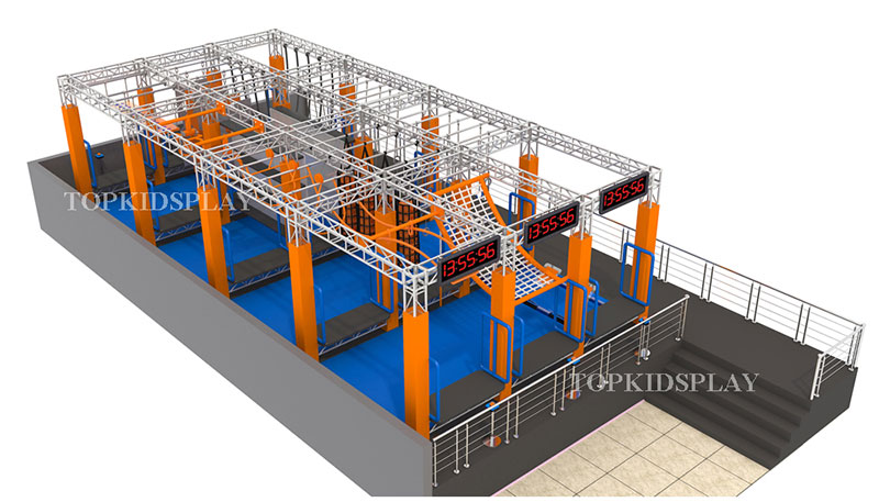 factory price finland children ninja warrior course for sale